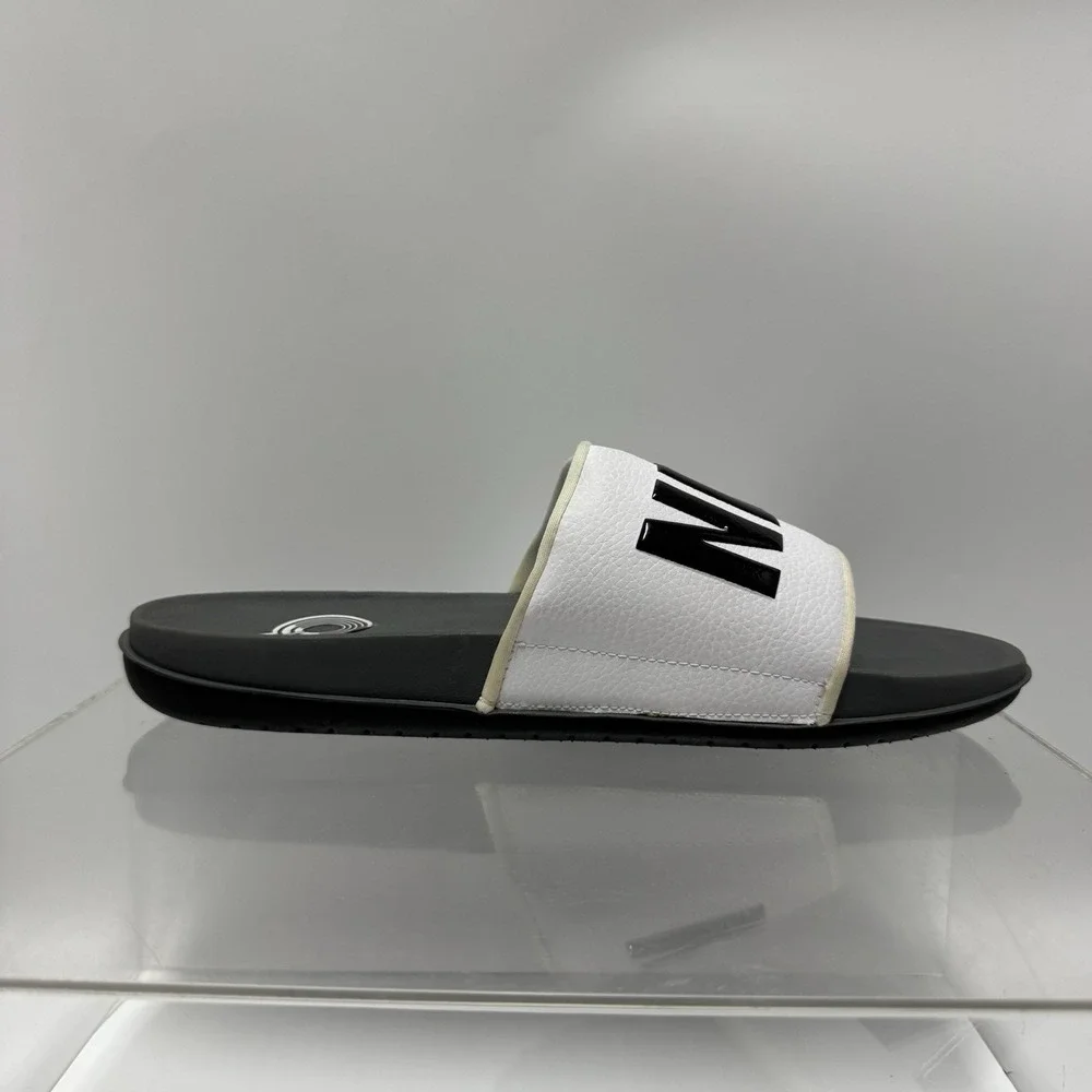 Nike Offcourt Slide Dark Grey White BQ4639-001 Slipper Slides Men's Size 14